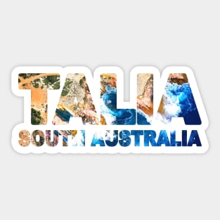 TALIA - South Australia Caves from Top Down Sticker